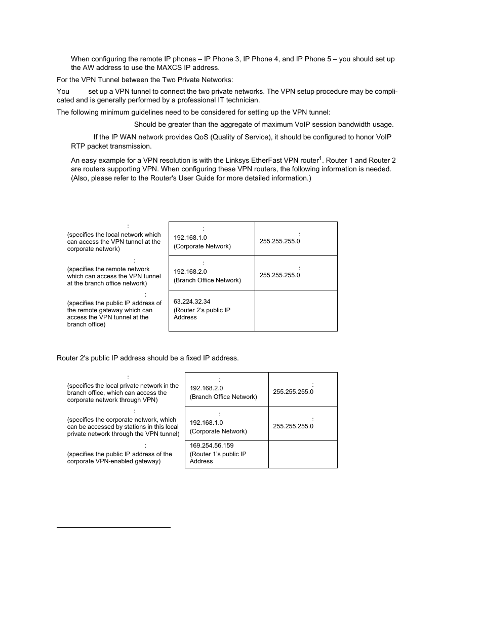 Router 1's settings, Router 2's setting | AltiGen MAXCS 7.0 Update 1 ACM Administration User Manual | Page 322 / 446