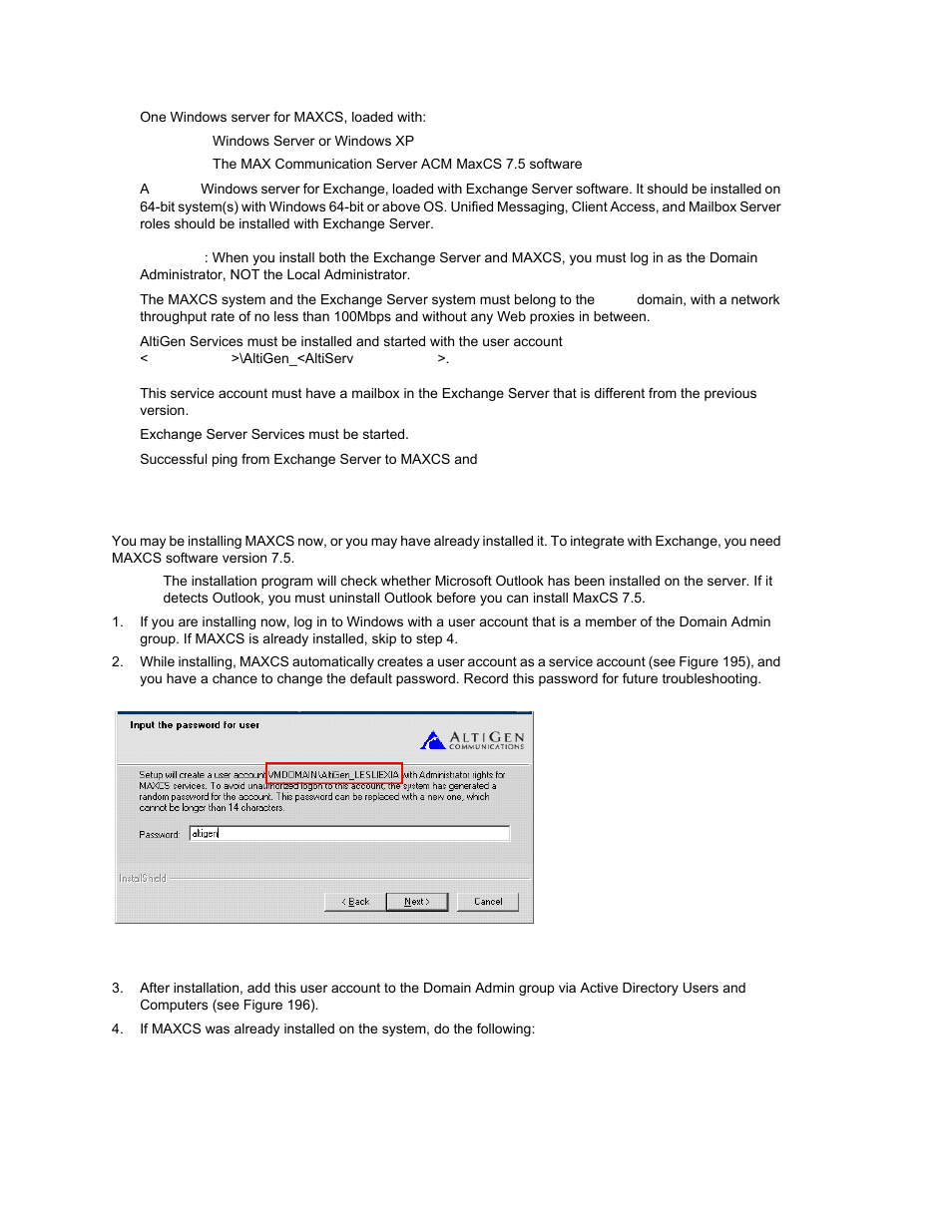 When you install maxcs | AltiGen MAXCS 7.0 Update 1 ACM Administration User Manual | Page 366 / 446