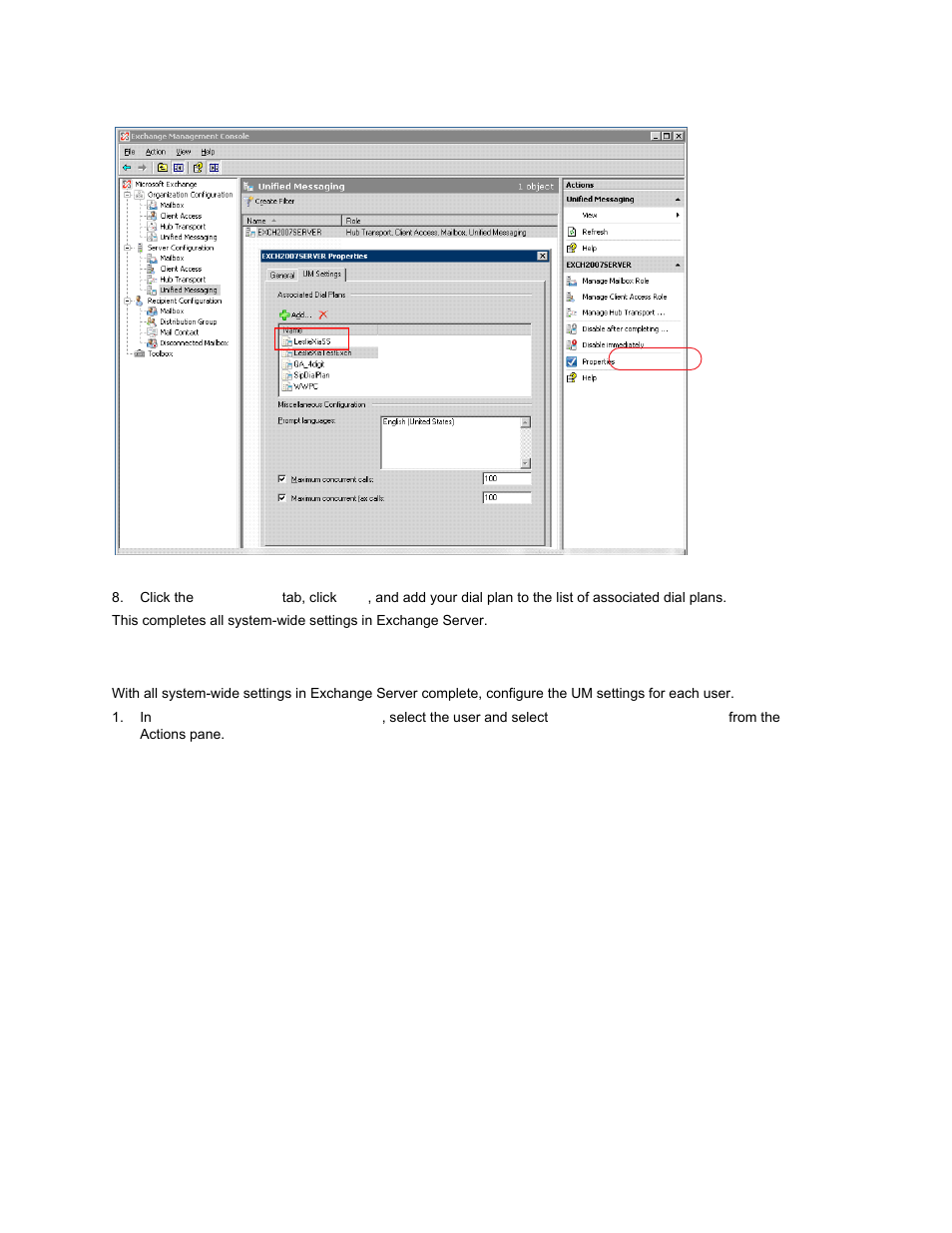 Configuring um settings for each user | AltiGen MAXCS 7.0 Update 1 ACM Administration User Manual | Page 373 / 446