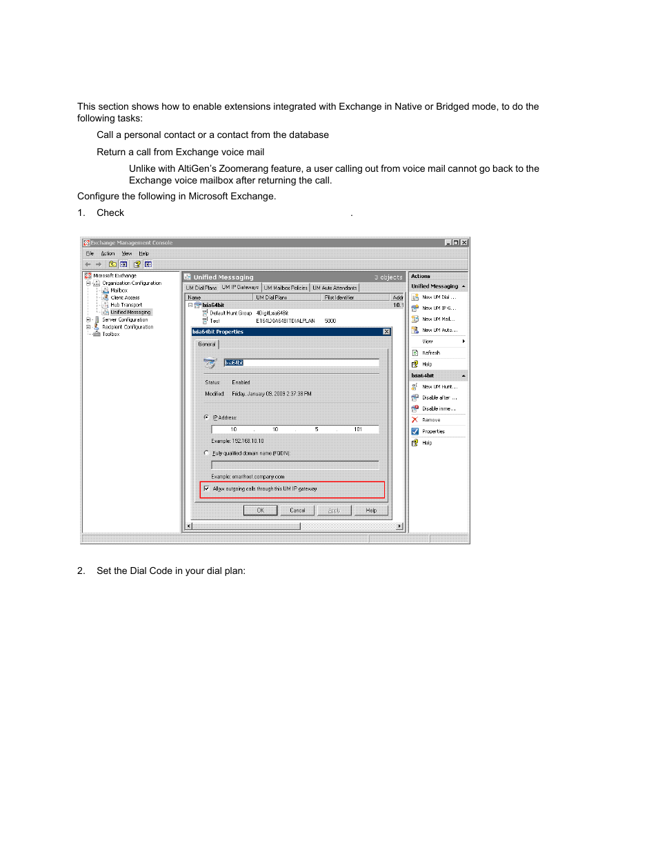 Configuring for out calling from um | AltiGen MAXCS 7.0 Update 1 ACM Administration User Manual | Page 375 / 446