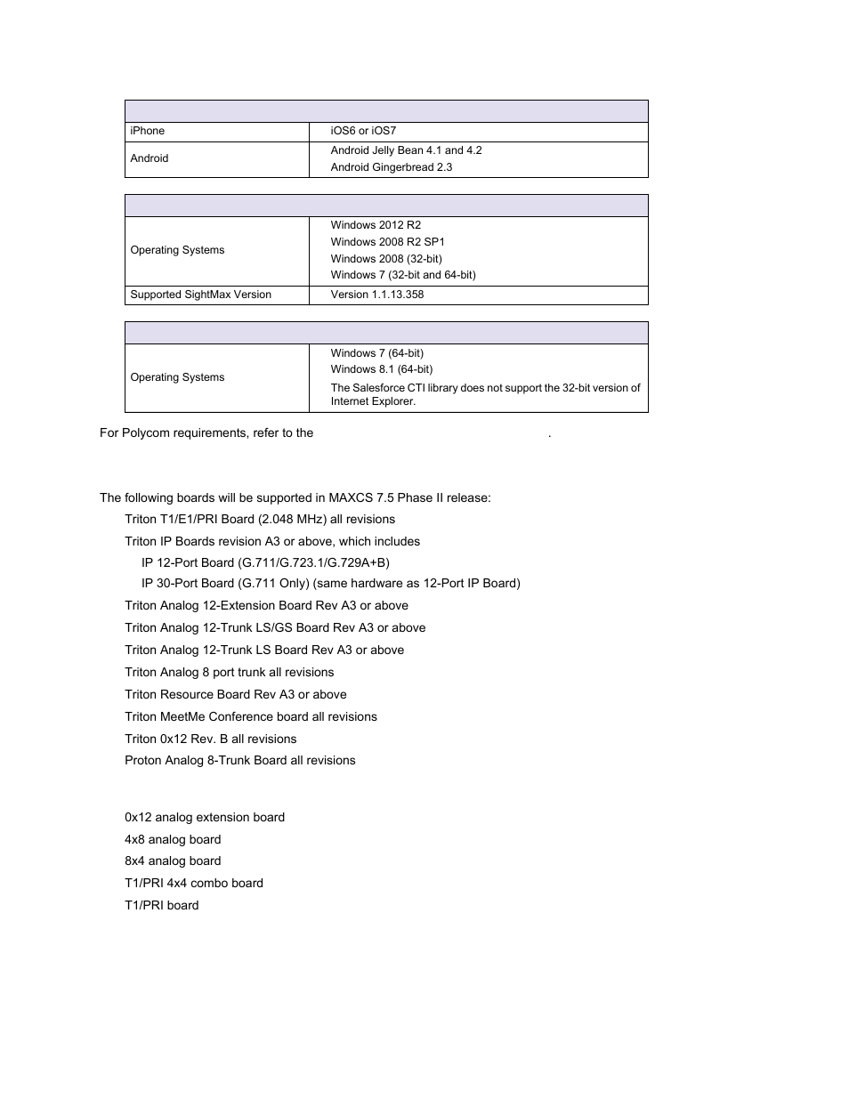 Boards supported by acm in maxcs phase ii, Max 1000 and max 2000 hardware boards | AltiGen MAXCS 7.0 Update 1 ACM Administration User Manual | Page 45 / 446