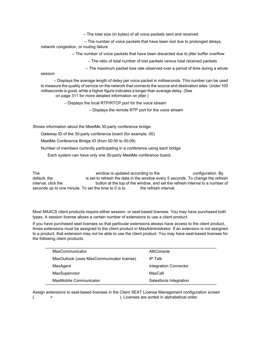 Setting the refresh interval, Assigning seat-based client licenses | AltiGen MAXCS 7.0 Update 1 ACM Administration User Manual | Page 58 / 446