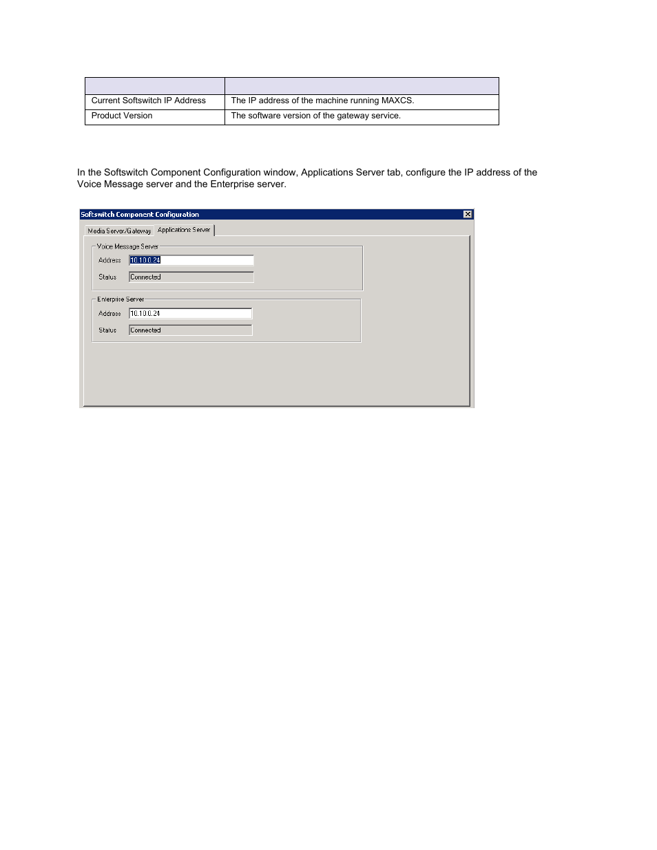 Configuring the applications server | AltiGen MAXCS 7.0 Update 1 ACM Administration User Manual | Page 90 / 446