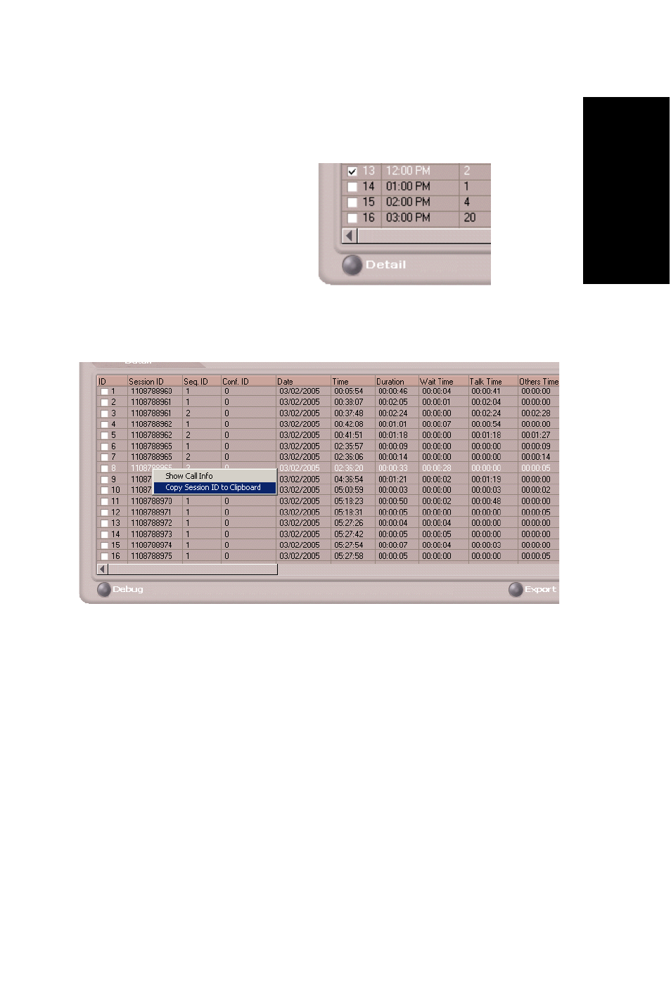 Call details | AltiGen MAXCS 7.5 CDR User Manual | Page 31 / 95
