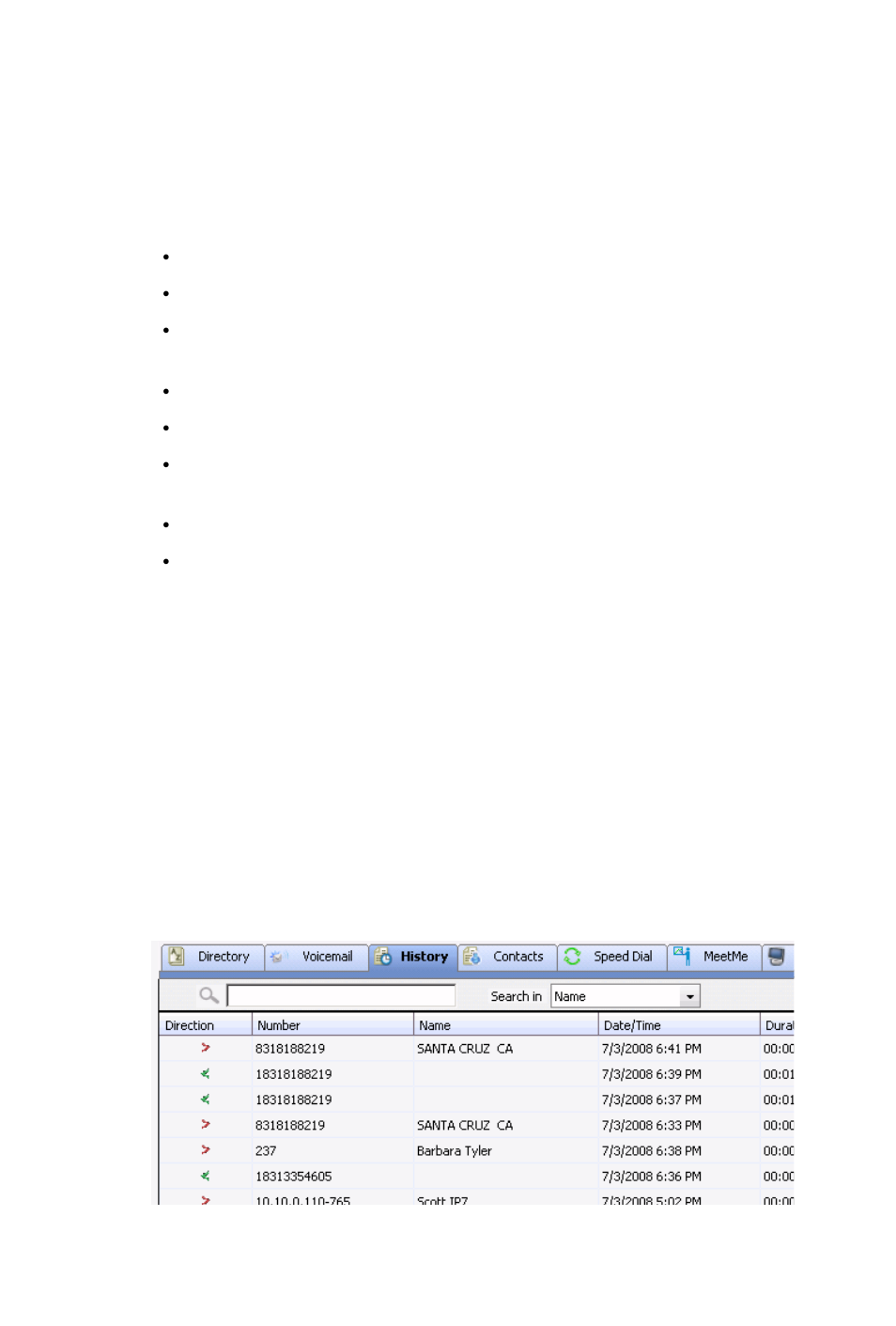 Calling or picking up calls, Viewing the call history | AltiGen MAXCS 7.5 MaxCommunicator User Manual | Page 54 / 89