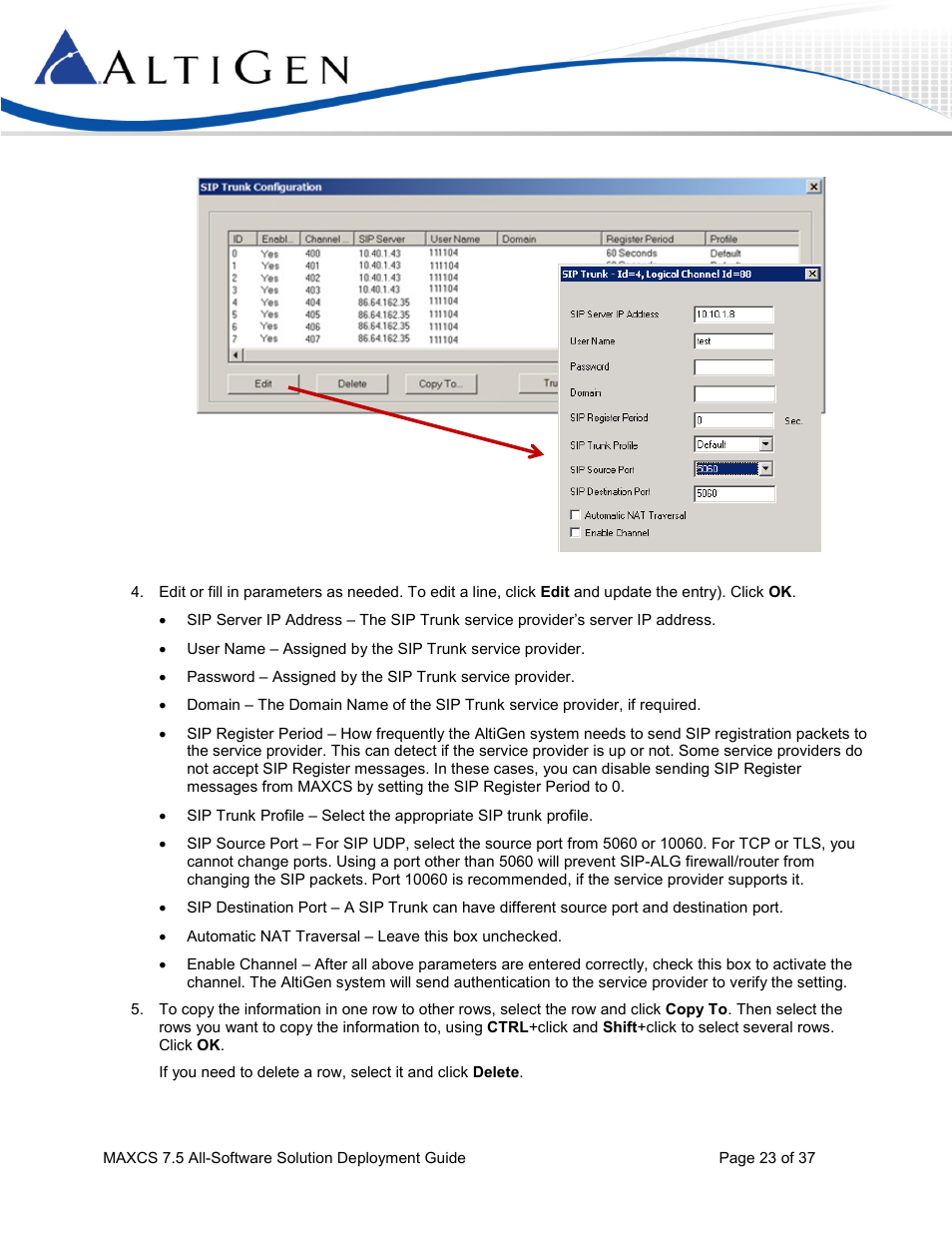 AltiGen MAXCS 7.5 Softswitch Deployment Guide User Manual | Page 23 / 37