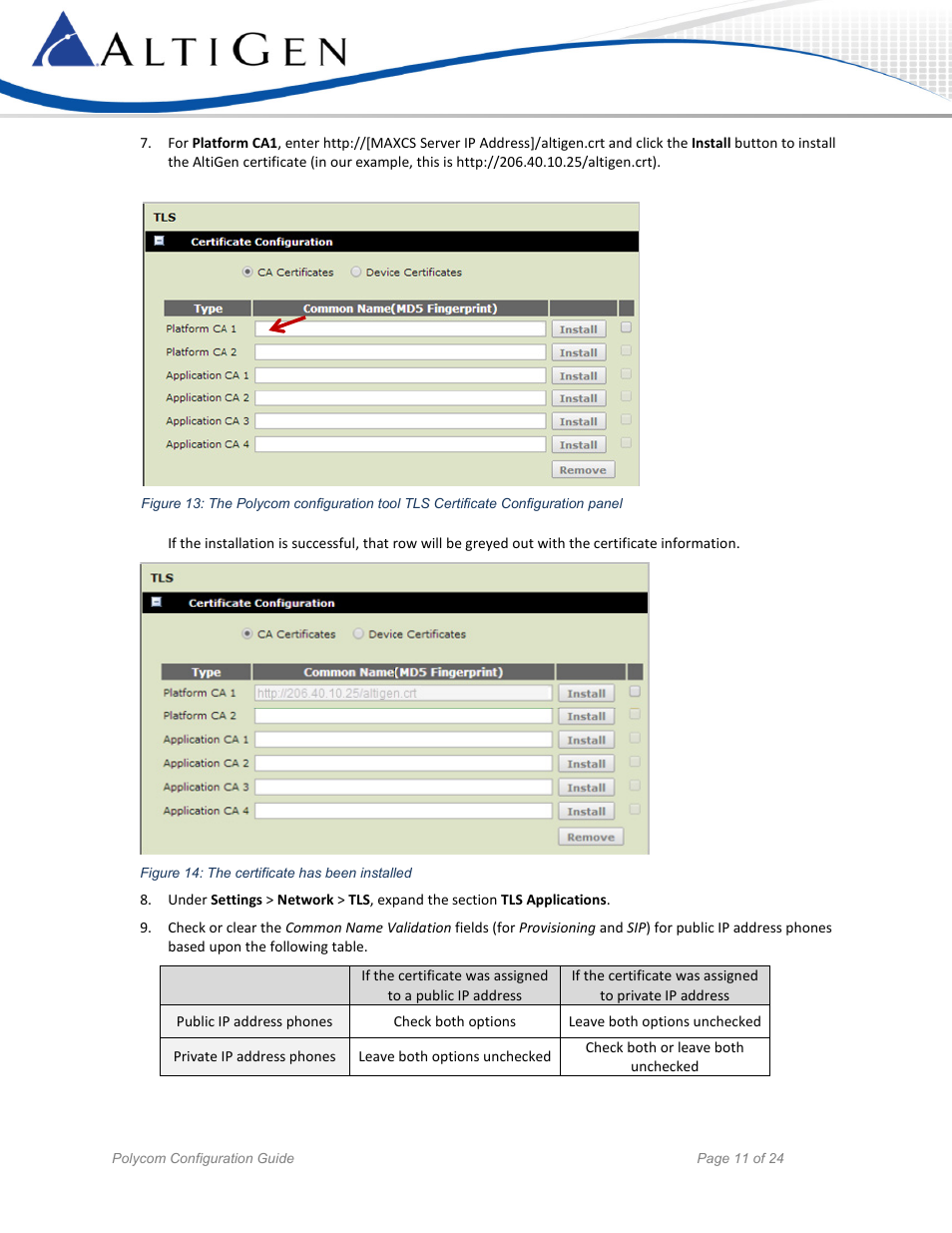 AltiGen MAXCS 7.5 Polycom Configuration Guide User Manual | Page 11 / 24