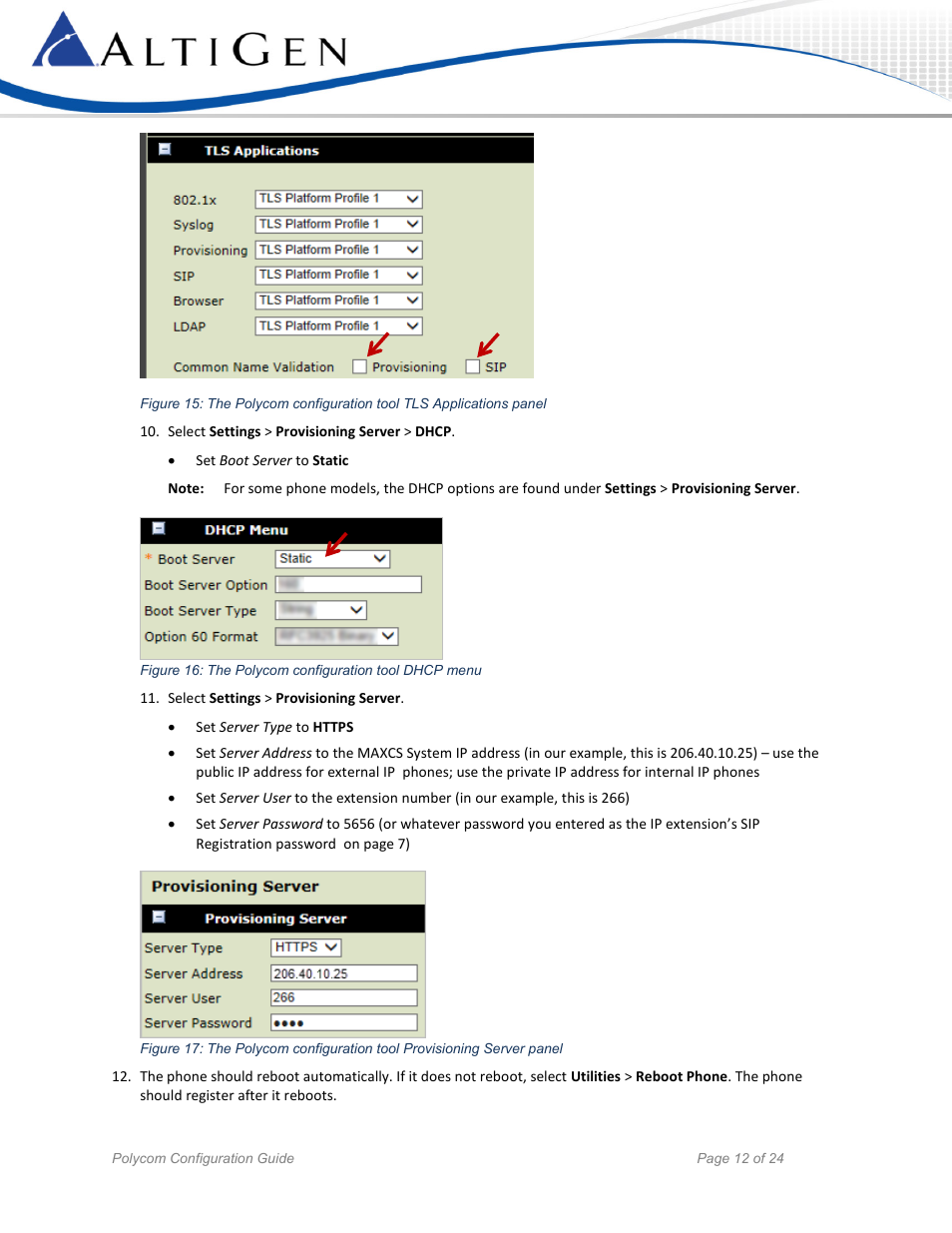 AltiGen MAXCS 7.5 Polycom Configuration Guide User Manual | Page 12 / 24