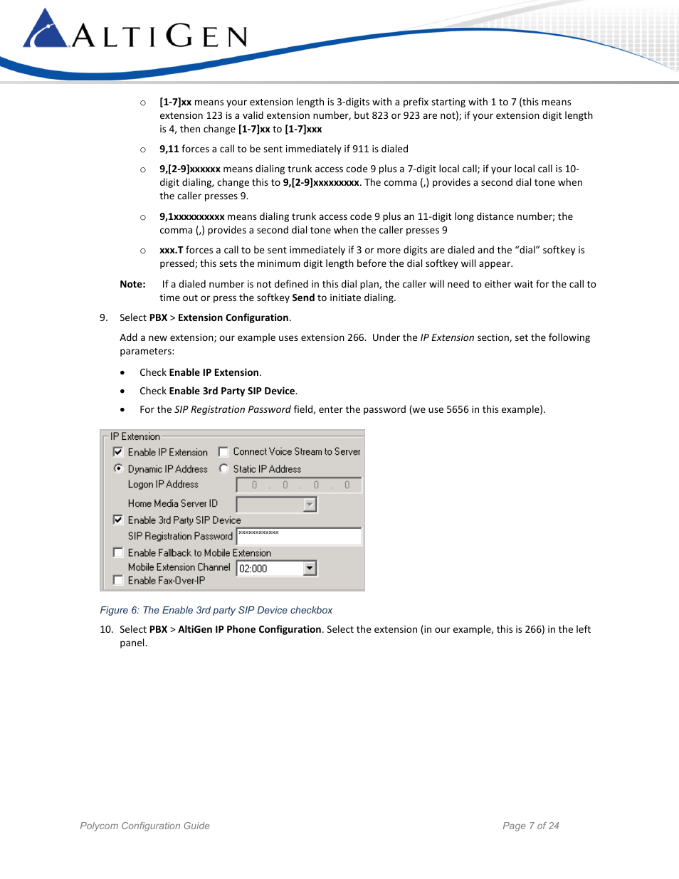 AltiGen MAXCS 7.5 Polycom Configuration Guide User Manual | Page 7 / 24