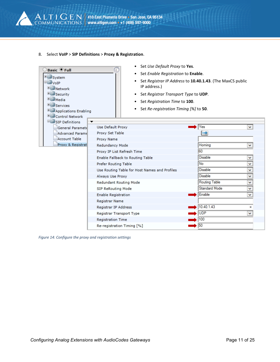 AltiGen MAXCS 7.0 Update 1 FXS Configuration with AudioCodes User Manual | Page 11 / 25