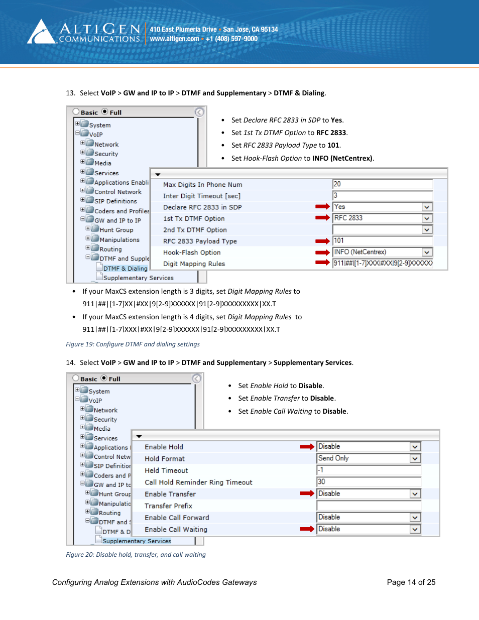 AltiGen MAXCS 7.0 Update 1 FXS Configuration with AudioCodes User Manual | Page 14 / 25