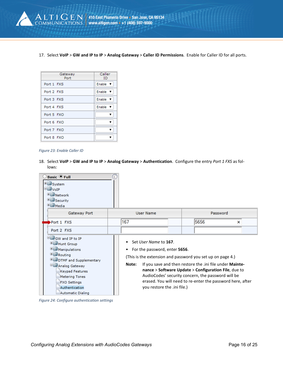 AltiGen MAXCS 7.0 Update 1 FXS Configuration with AudioCodes User Manual | Page 16 / 25