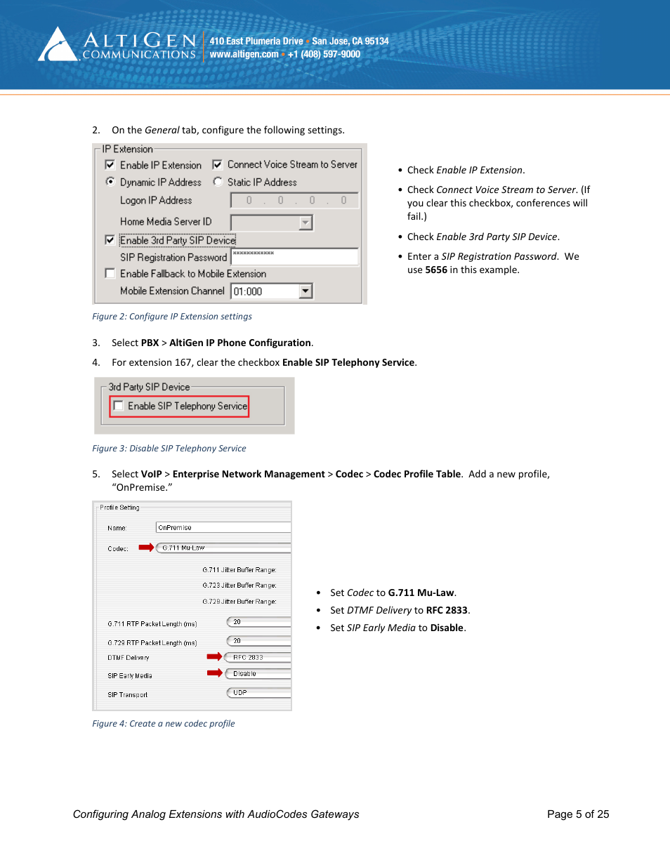 AltiGen MAXCS 7.0 Update 1 FXS Configuration with AudioCodes User Manual | Page 5 / 25