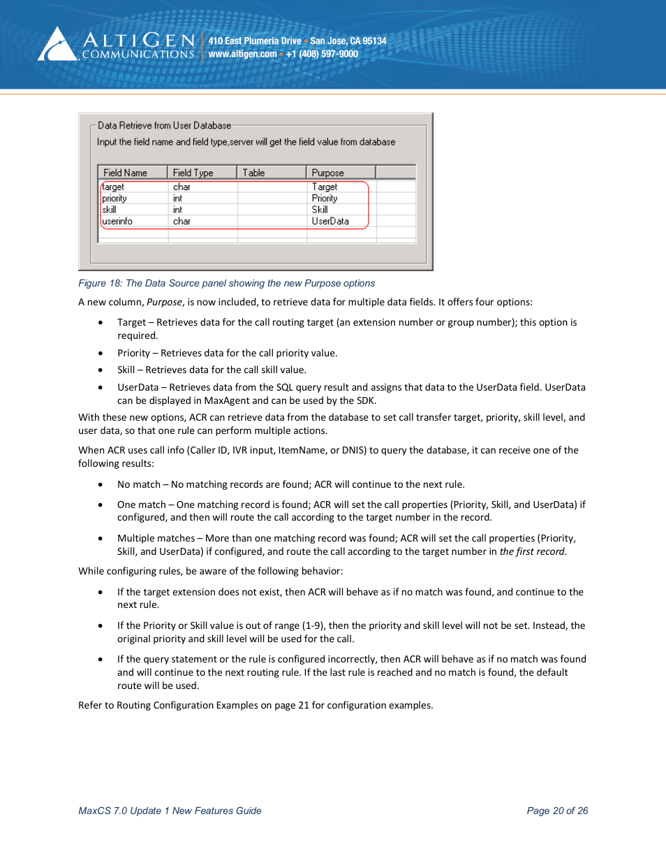 AltiGen MAXCS 7.0 Update 1 New Features Guide User Manual | Page 20 / 26