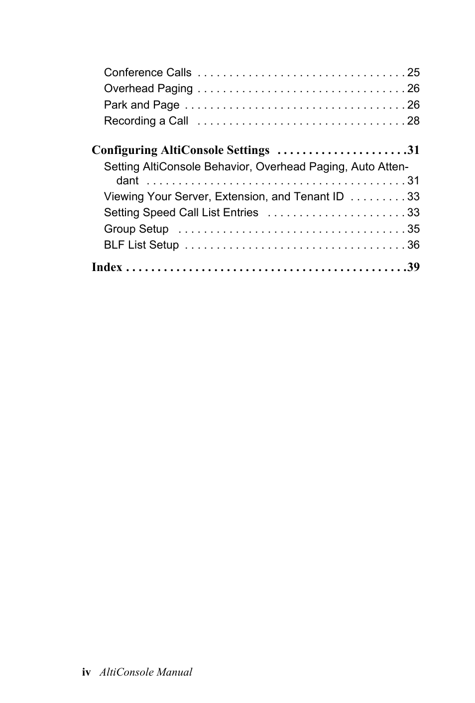 AltiGen MAXCS 7.0 AltiConsole User Manual | Page 4 / 44