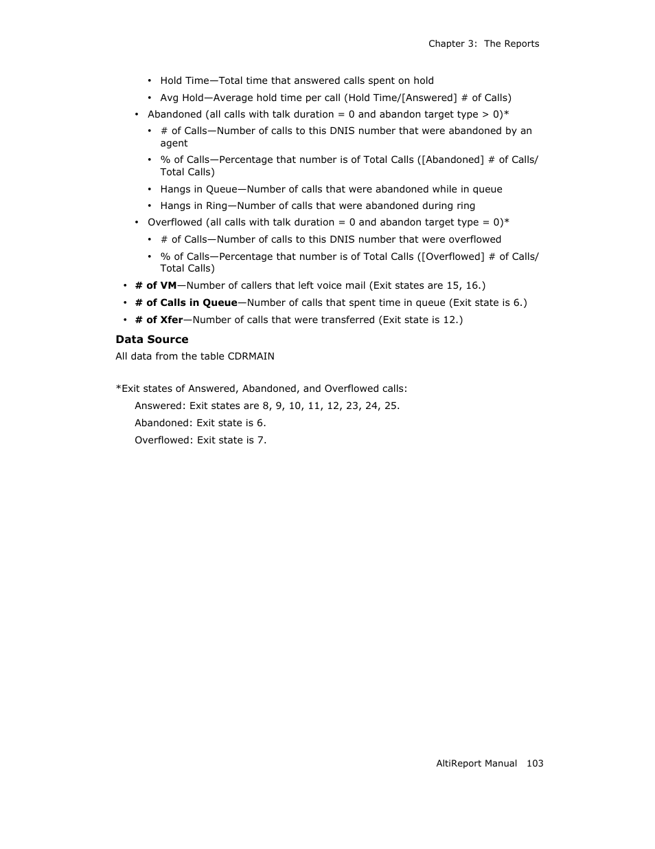 AltiGen MAXCS 7.0 AltiReport User Manual | Page 107 / 110