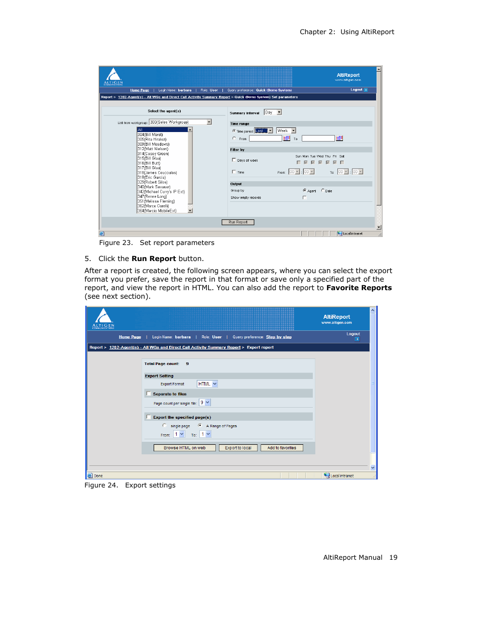 AltiGen MAXCS 7.0 AltiReport User Manual | Page 23 / 110