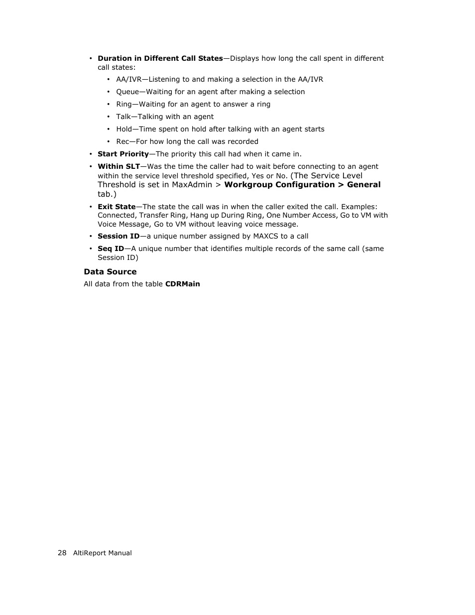 AltiGen MAXCS 7.0 AltiReport User Manual | Page 32 / 110