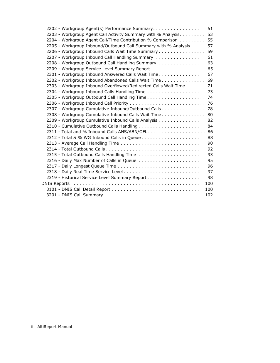 AltiGen MAXCS 7.0 AltiReport User Manual | Page 4 / 110