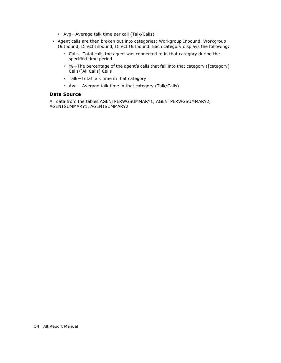 AltiGen MAXCS 7.0 AltiReport User Manual | Page 58 / 110