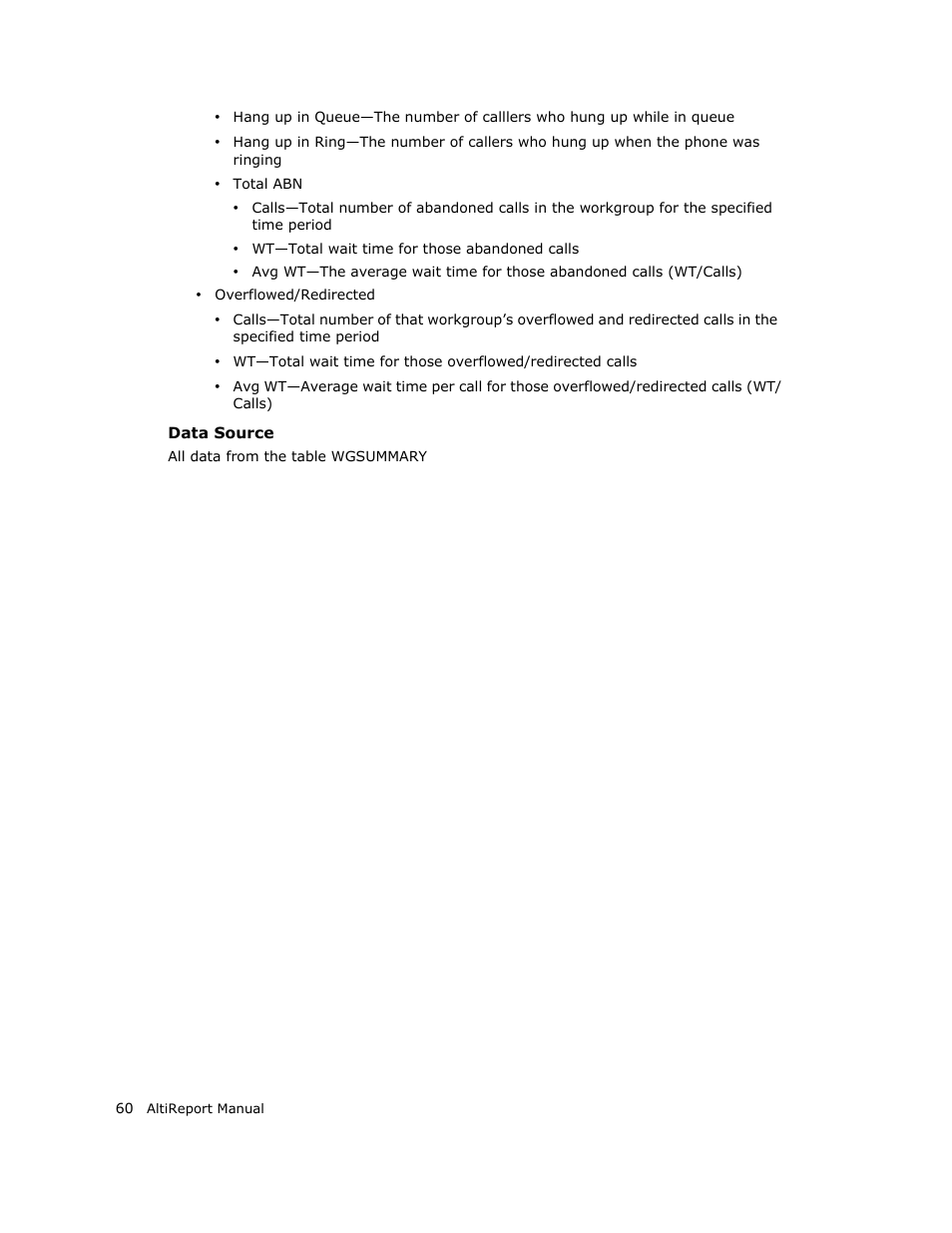 AltiGen MAXCS 7.0 AltiReport User Manual | Page 64 / 110