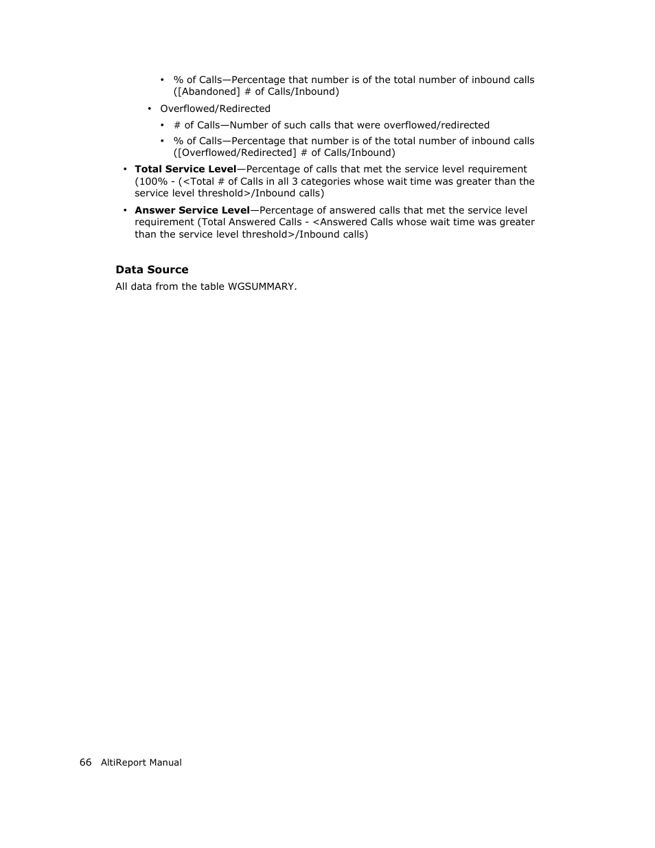 AltiGen MAXCS 7.0 AltiReport User Manual | Page 70 / 110