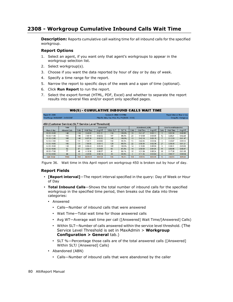 AltiGen MAXCS 7.0 AltiReport User Manual | Page 84 / 110