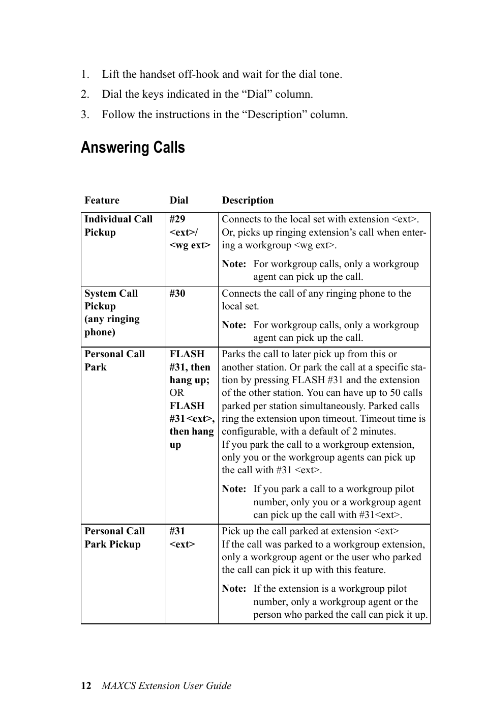 Answering calls | AltiGen MAXCS 7.0 Extension User Guide User Manual | Page 18 / 48