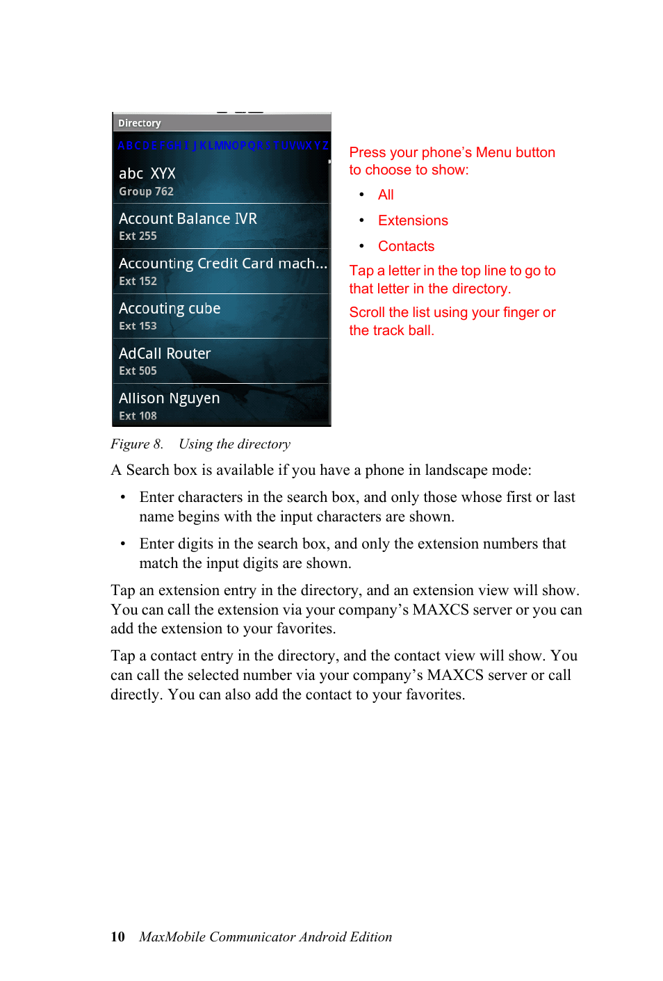 AltiGen MAXCS 7.0 MaxMobile User Guide for Android Phone User Manual | Page 14 / 24