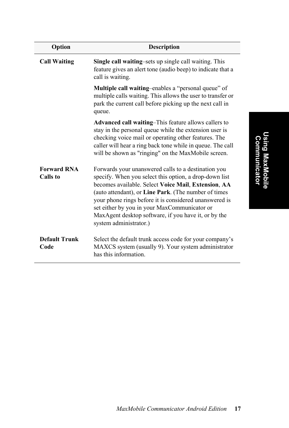 AltiGen MAXCS 7.0 MaxMobile User Guide for Android Phone User Manual | Page 21 / 24