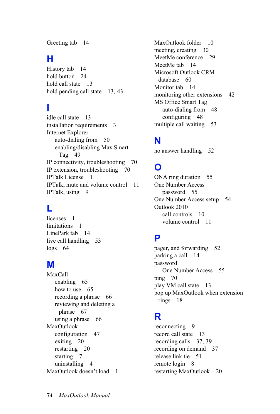 AltiGen MAXCS 7.0 MaxOutlook User Manual | Page 80 / 81