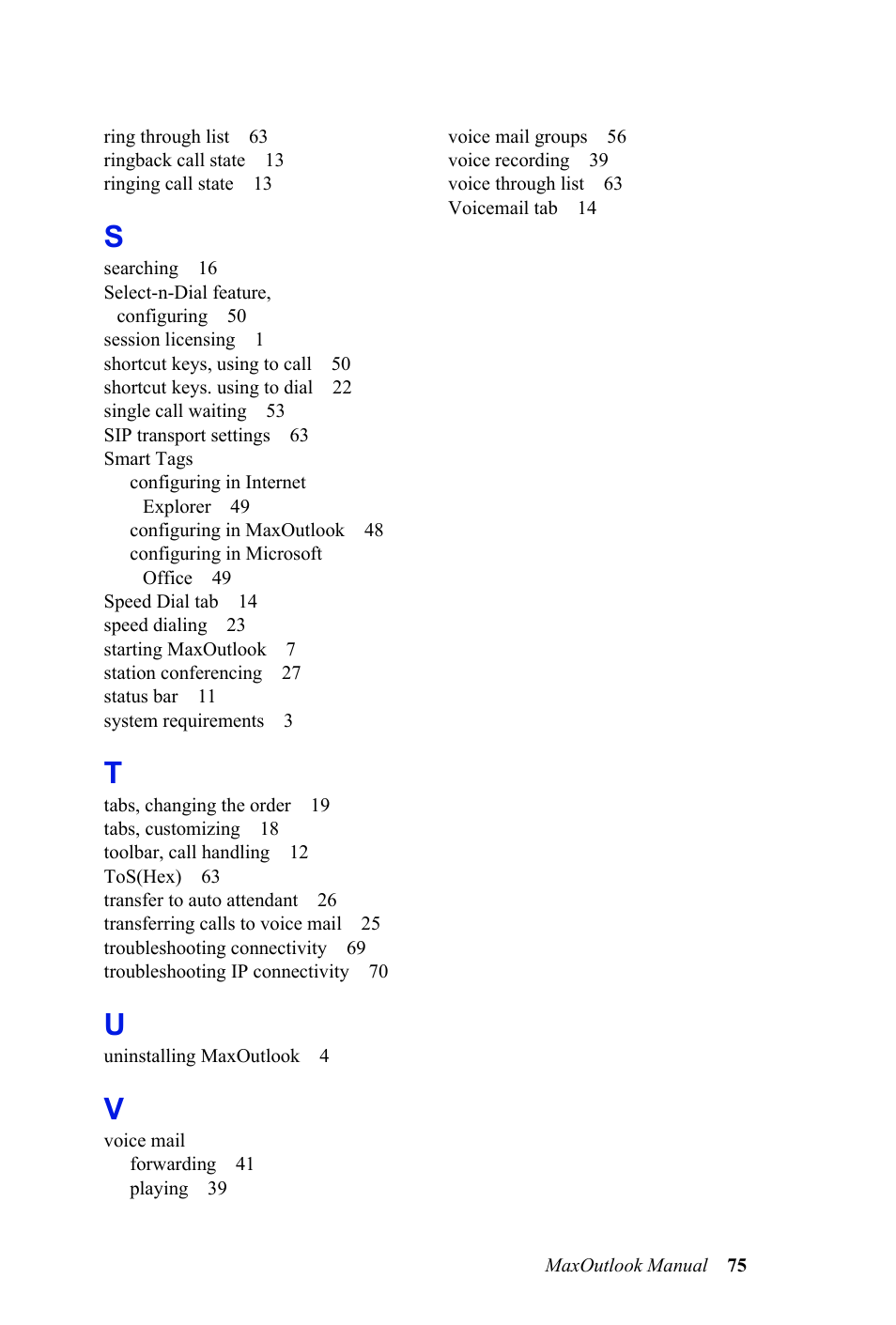 AltiGen MAXCS 7.0 MaxOutlook User Manual | Page 81 / 81