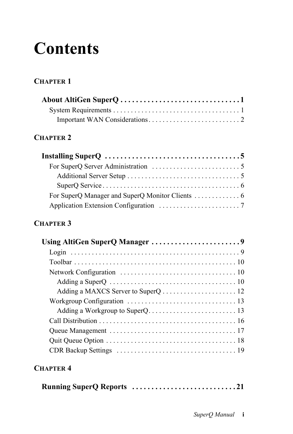 AltiGen MAXCS 7.0 SuperQ User Manual | Page 3 / 44