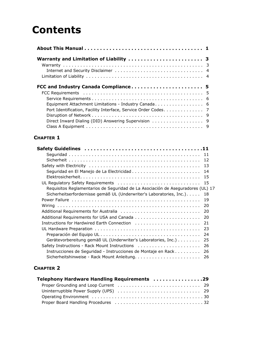 AltiGen MAXCS 7.0 Telephony Hardware User Manual | Page 3 / 68