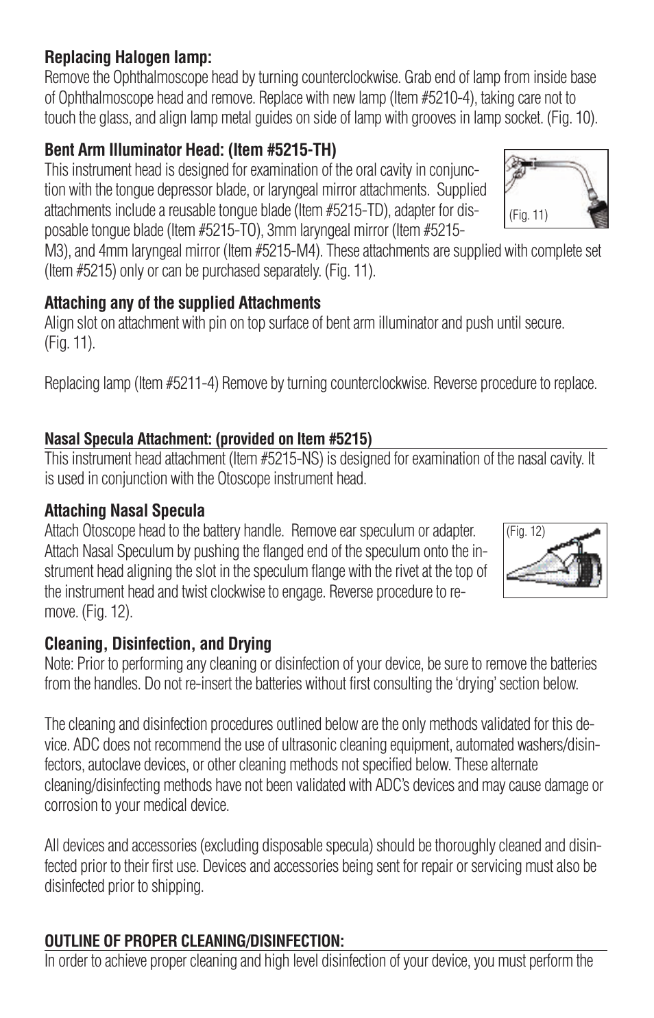 American Diagnostic Corporation (ADC) Proscope 2.5v User Manual | Page 5 / 10