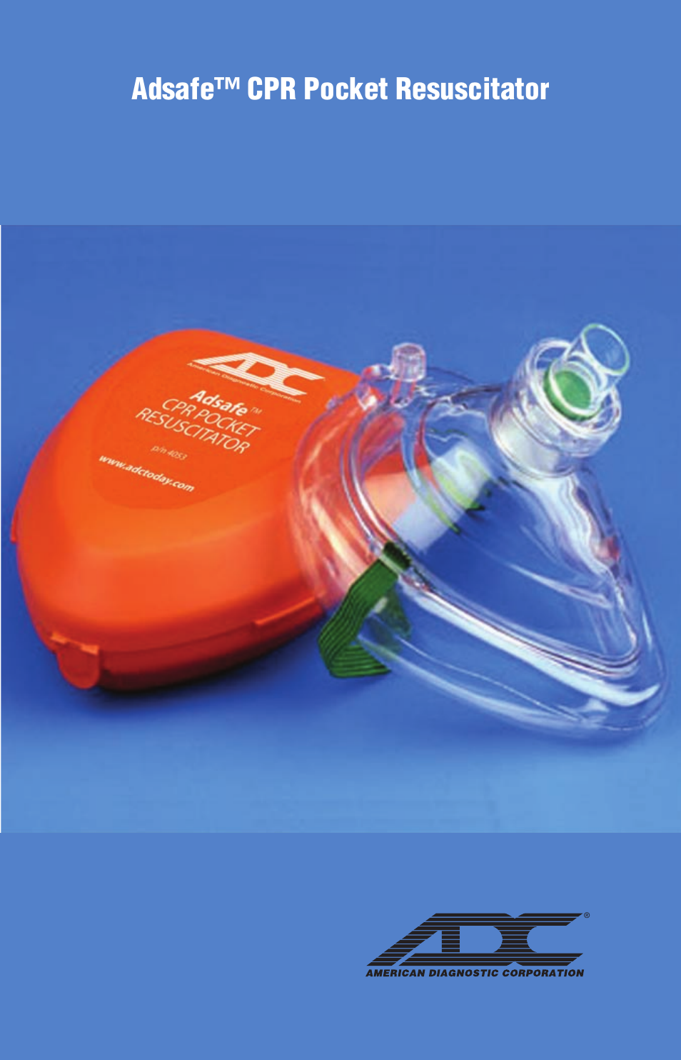 American Diagnostic Corporation (ADC) Adsafe CPR 4053 User Manual | 4 pages