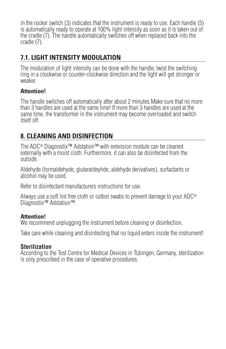 American Diagnostic Corporation (ADC) Adstation 5610 User Manual | Page 5 / 7