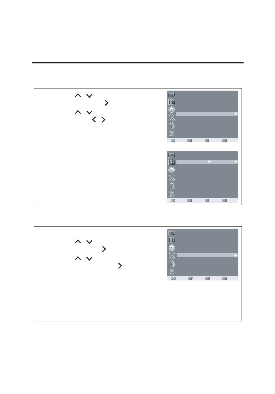 Français, Appuyez sur menu pour quitter, Appuyez sur menu pour ouvrir le menu osd | AOC LE23H062 User Manual | Page 113 / 123