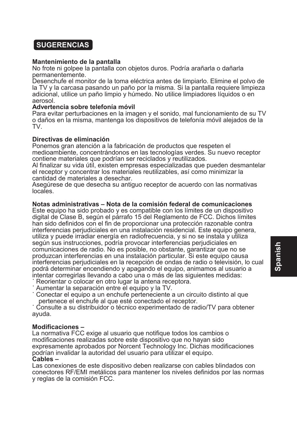 Spanish | AOC L32W831 User Manual | Page 102 / 139