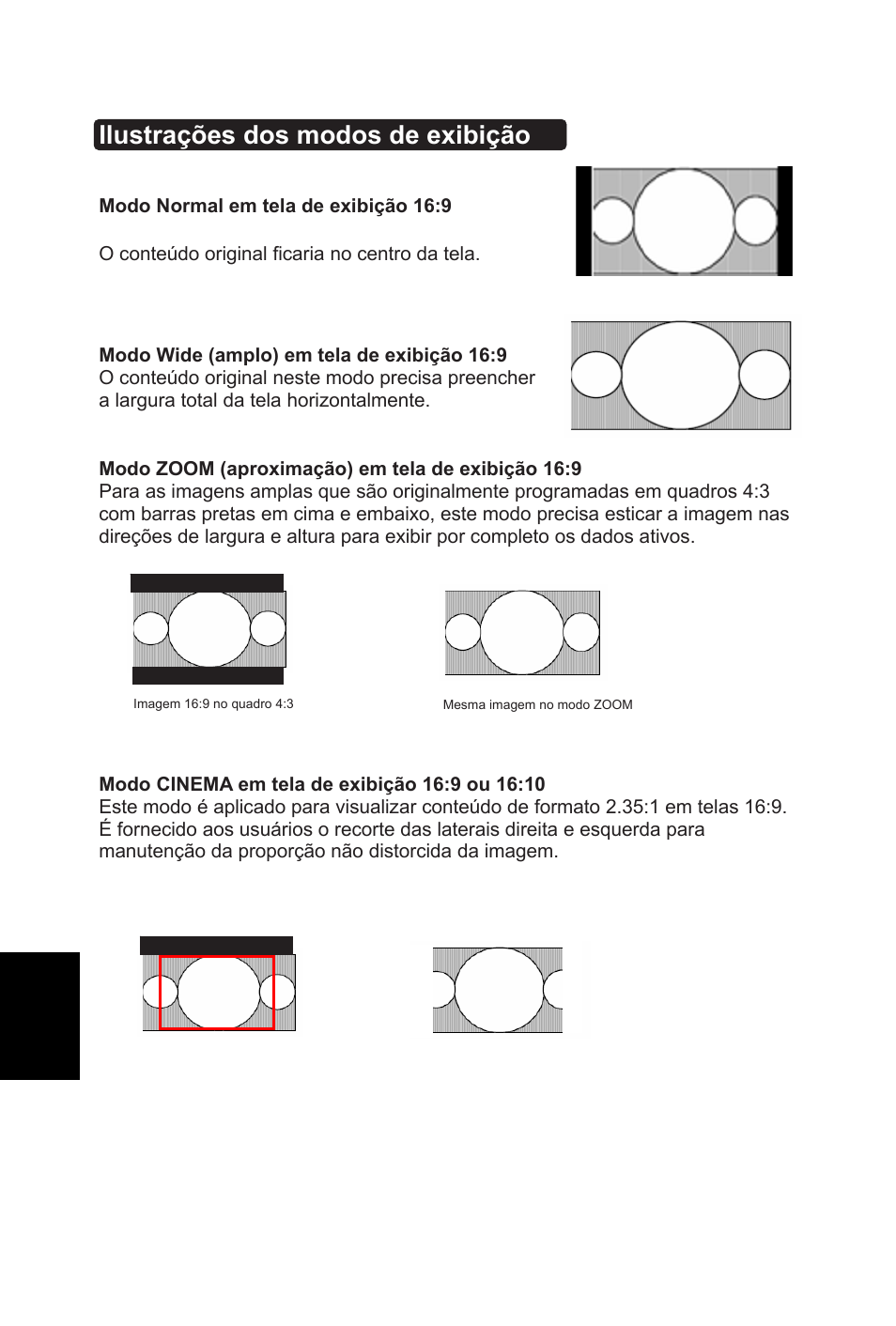 Ilustrações dos modos de exibição | AOC L32W831 User Manual | Page 121 / 139