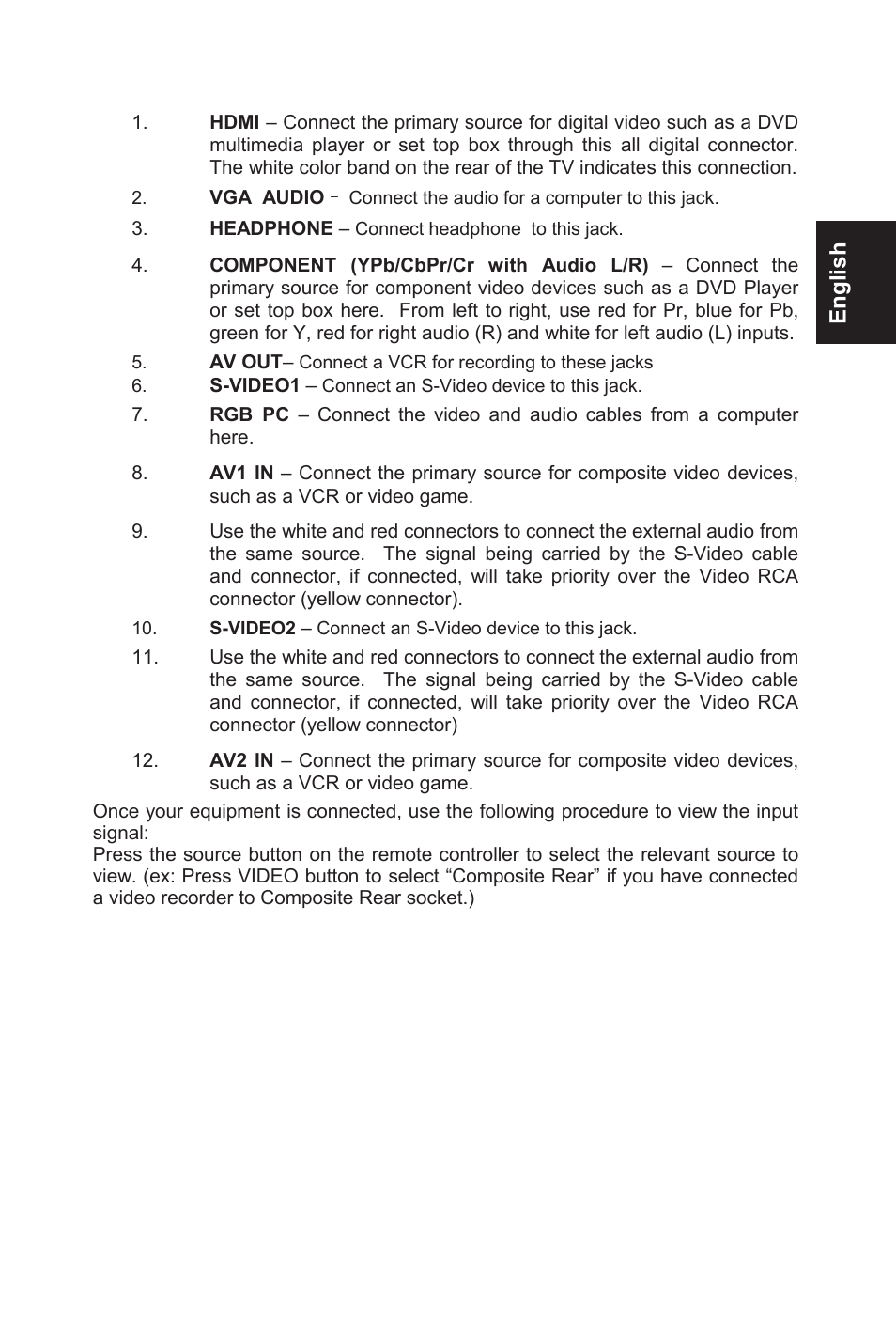 English | AOC L32W831 User Manual | Page 14 / 139