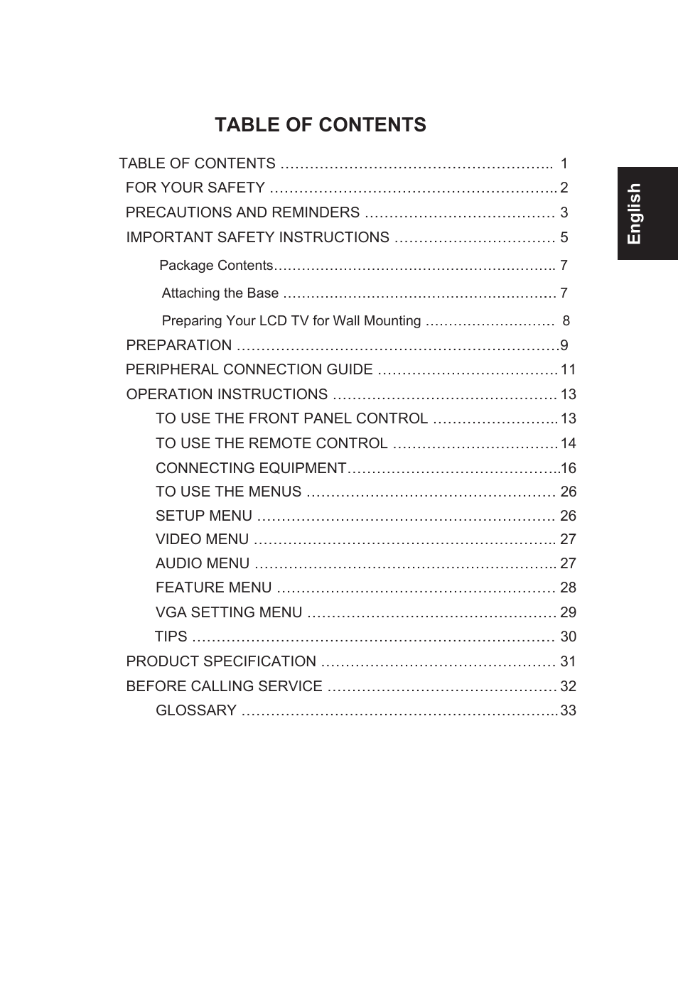 AOC L32W831 User Manual | Page 2 / 139