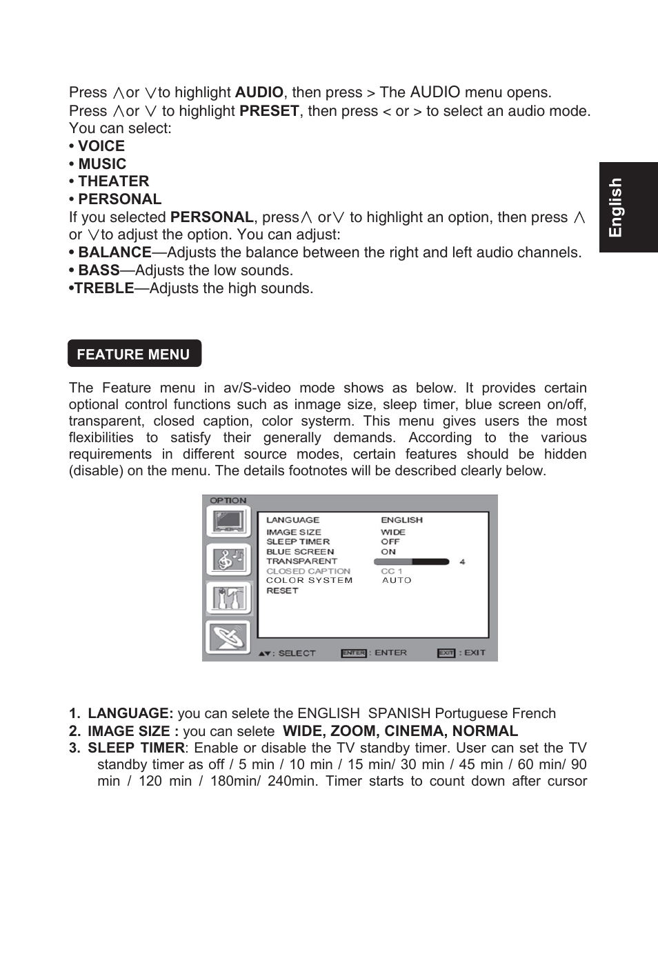 AOC L32W831 User Manual | Page 30 / 139