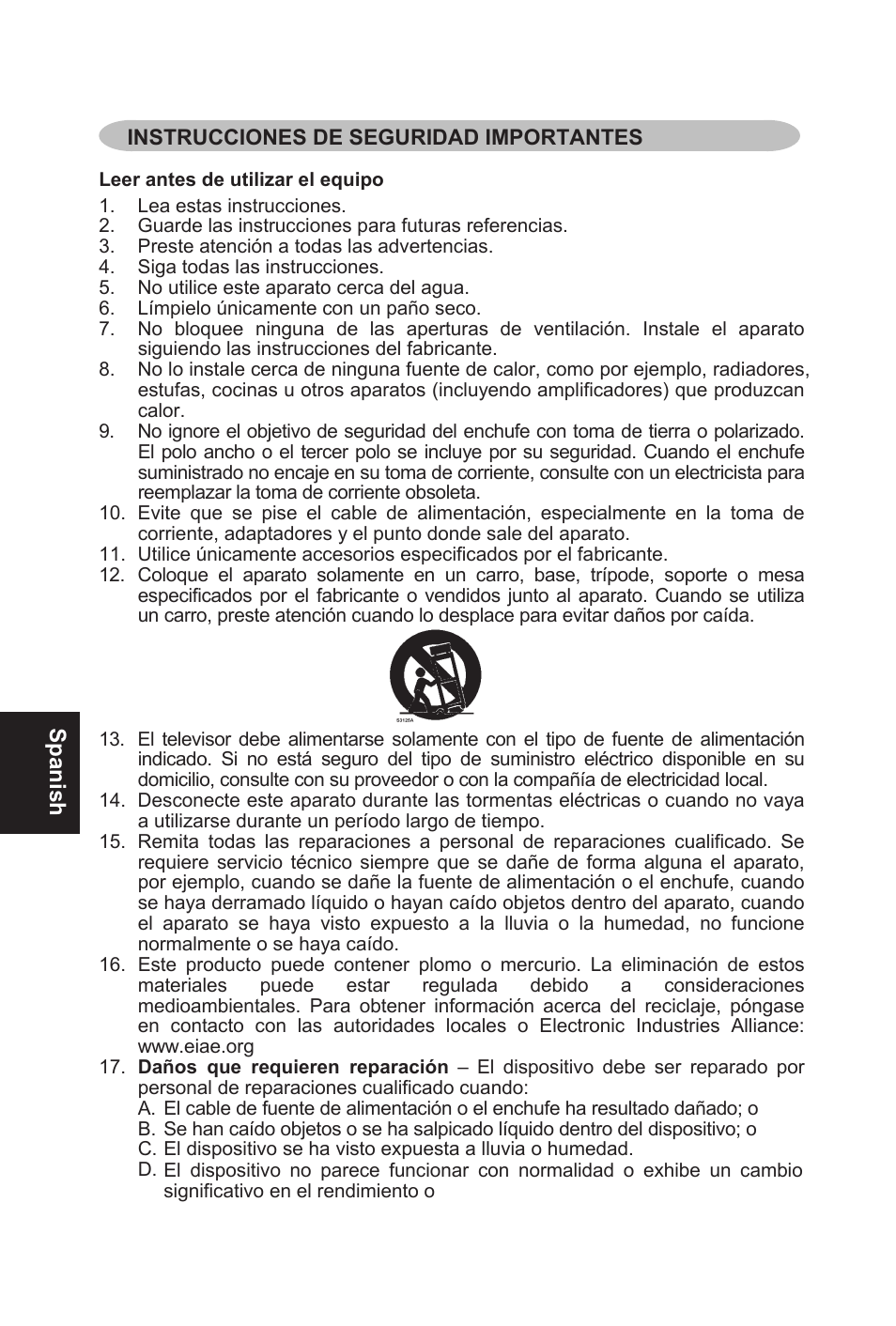 Spanish | AOC L32W831 User Manual | Page 77 / 139