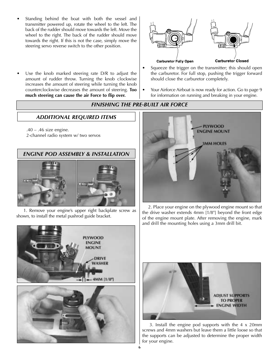 AquaCraft Air Force User Manual | Page 6 / 15