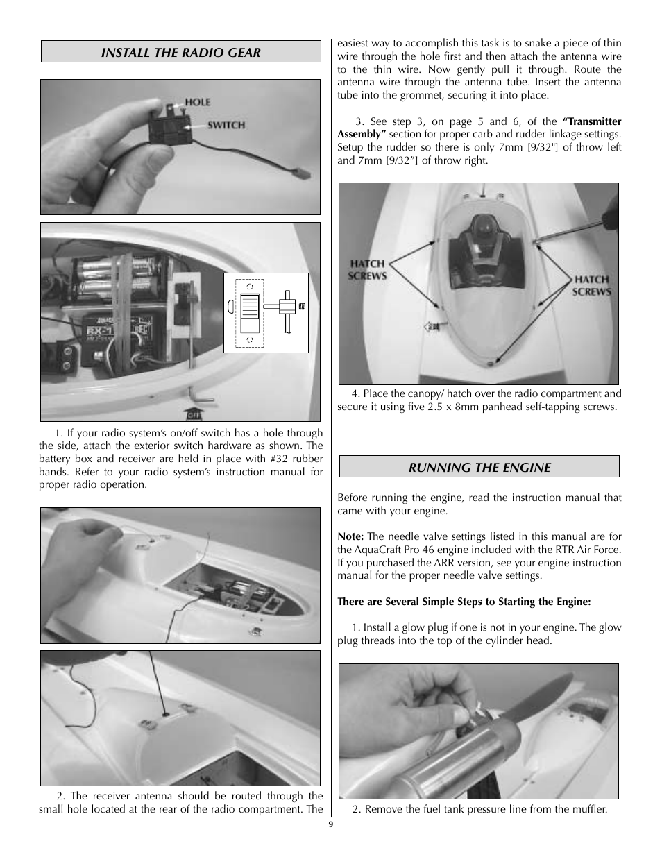 AquaCraft Air Force User Manual | Page 9 / 15