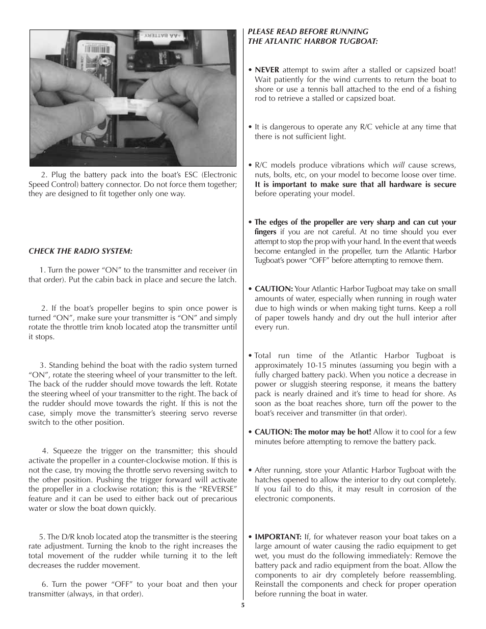 AquaCraft Atlantic User Manual | Page 5 / 8