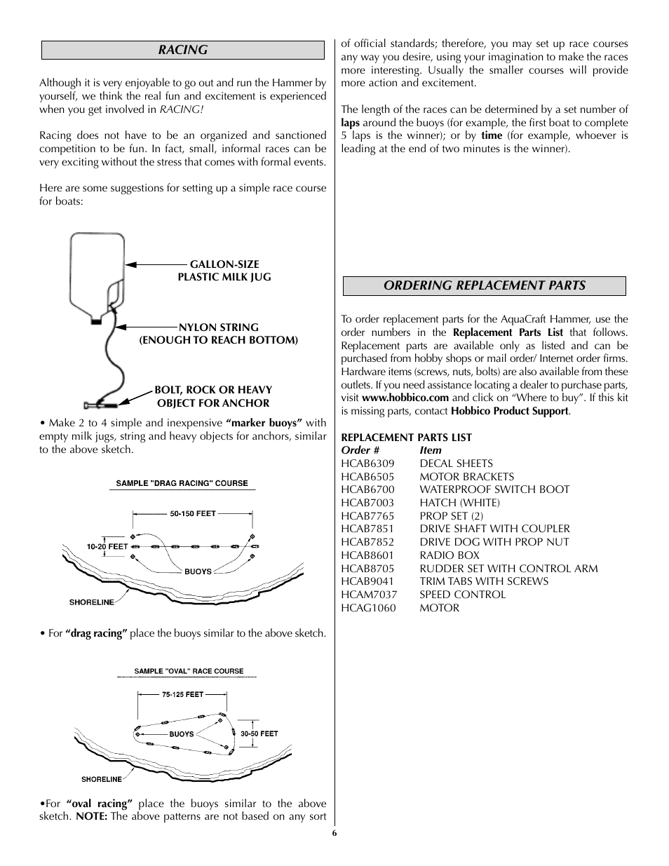 AquaCraft Hammer User Manual | Page 6 / 8