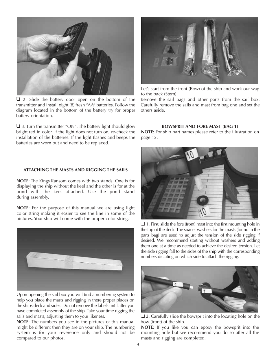 AquaCraft King's Ransom User Manual | Page 4 / 12