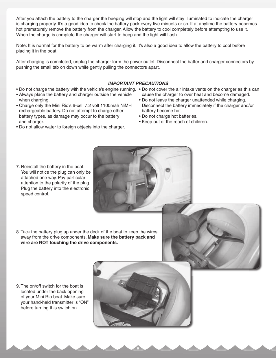 AquaCraft Mini Rio User Manual | Page 8 / 12